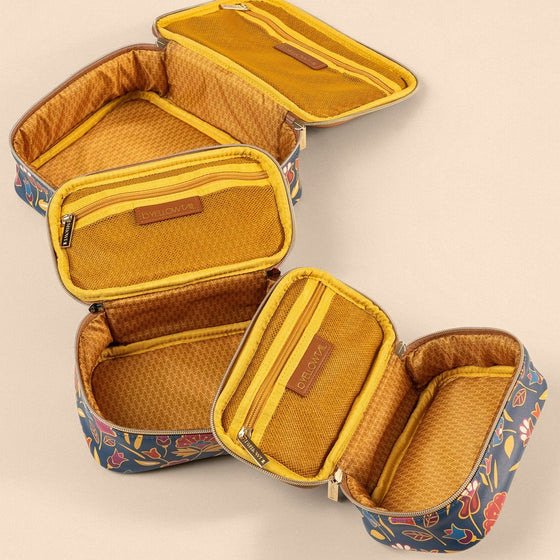 Mountain Crow Floral Travel Case Set