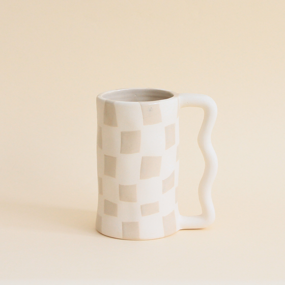 Checker Ceramic Mug