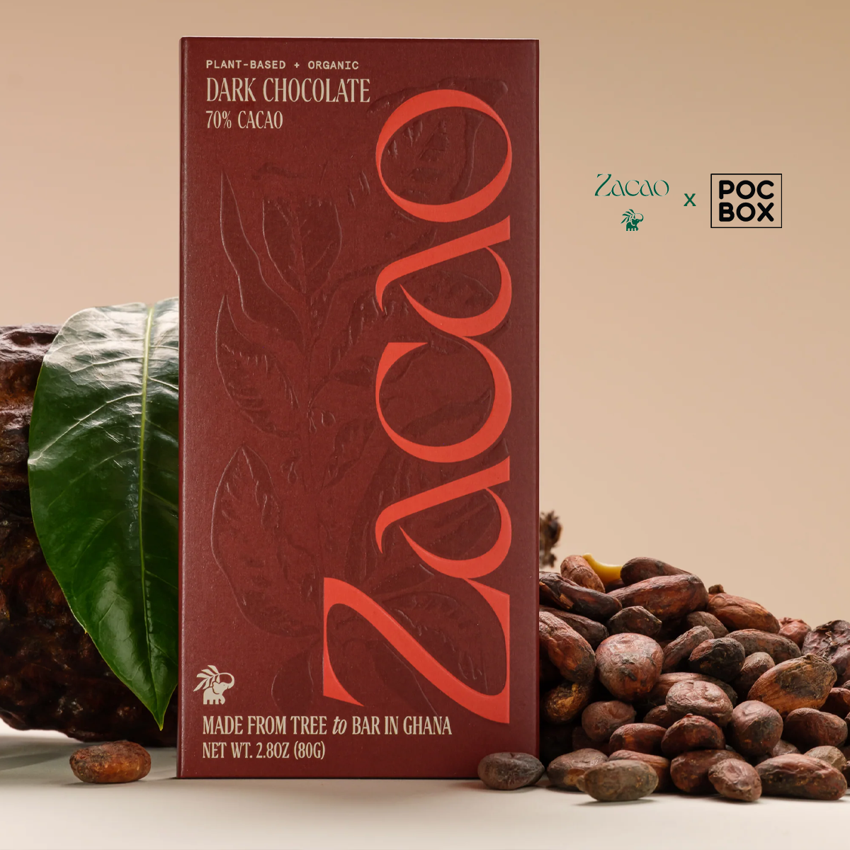 Zacao 70% Cacao Dark Chocolate – BIPOC BOX® The Original Gift Box