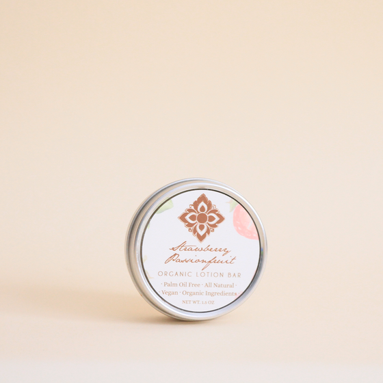 Strawberry Passionfruit Organic Lotion Bar