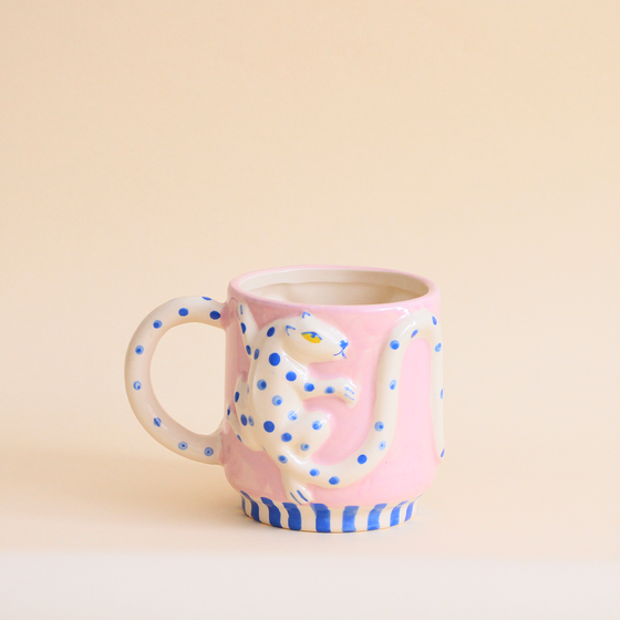 Snow Cougar Ceramic Mug