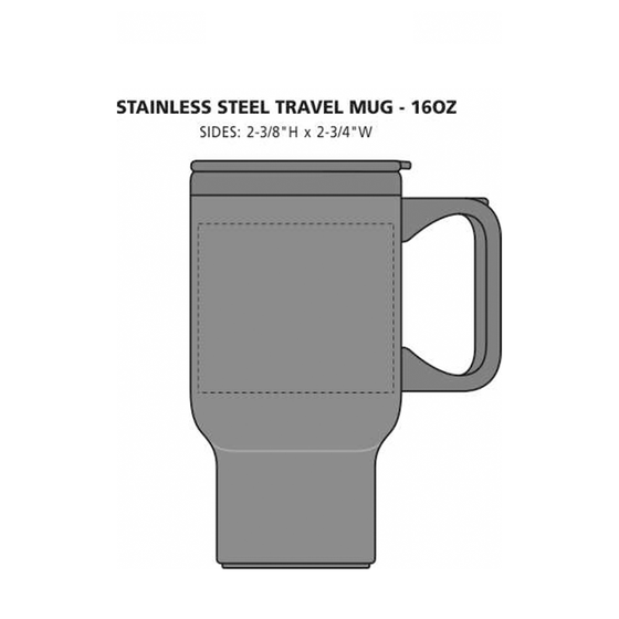 Stainless Steel Travel Mug - 16 oz