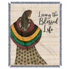 BLESSED LIFE Throw blanket