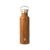 Classic Bamboo Lid Bottle W/Handle 25oz - Teakwood