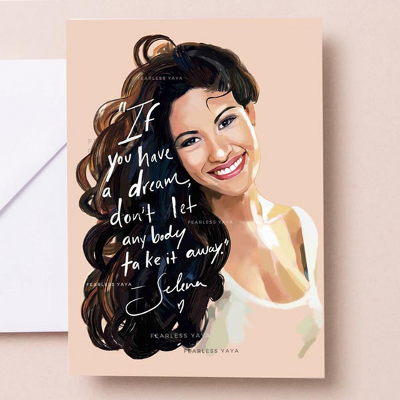 Selena Greeting Card