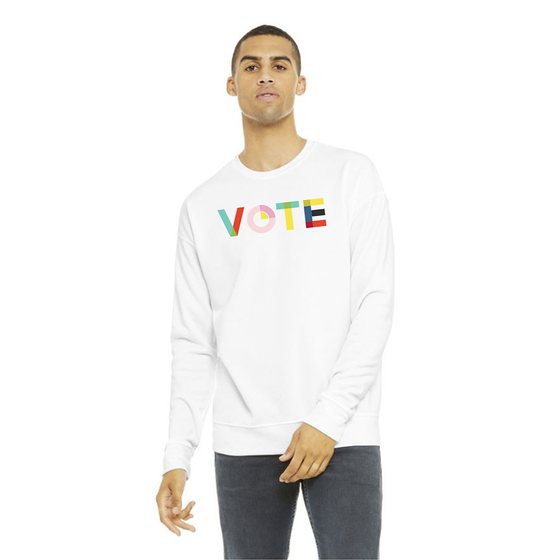 Adult Vote Sweatshirt, Modern + Colorful